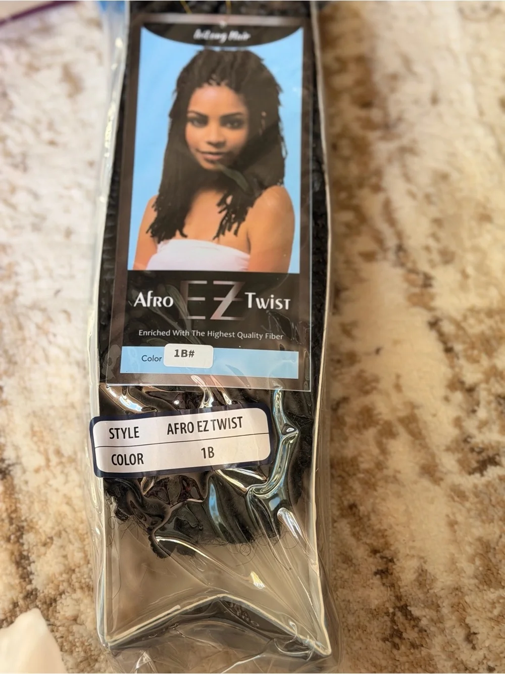 1B Synthetic Hair Extensions - Natural Black